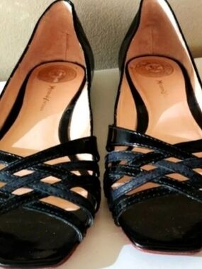 Modern Vintage Womens 10Patent Leather & Leather Flats...